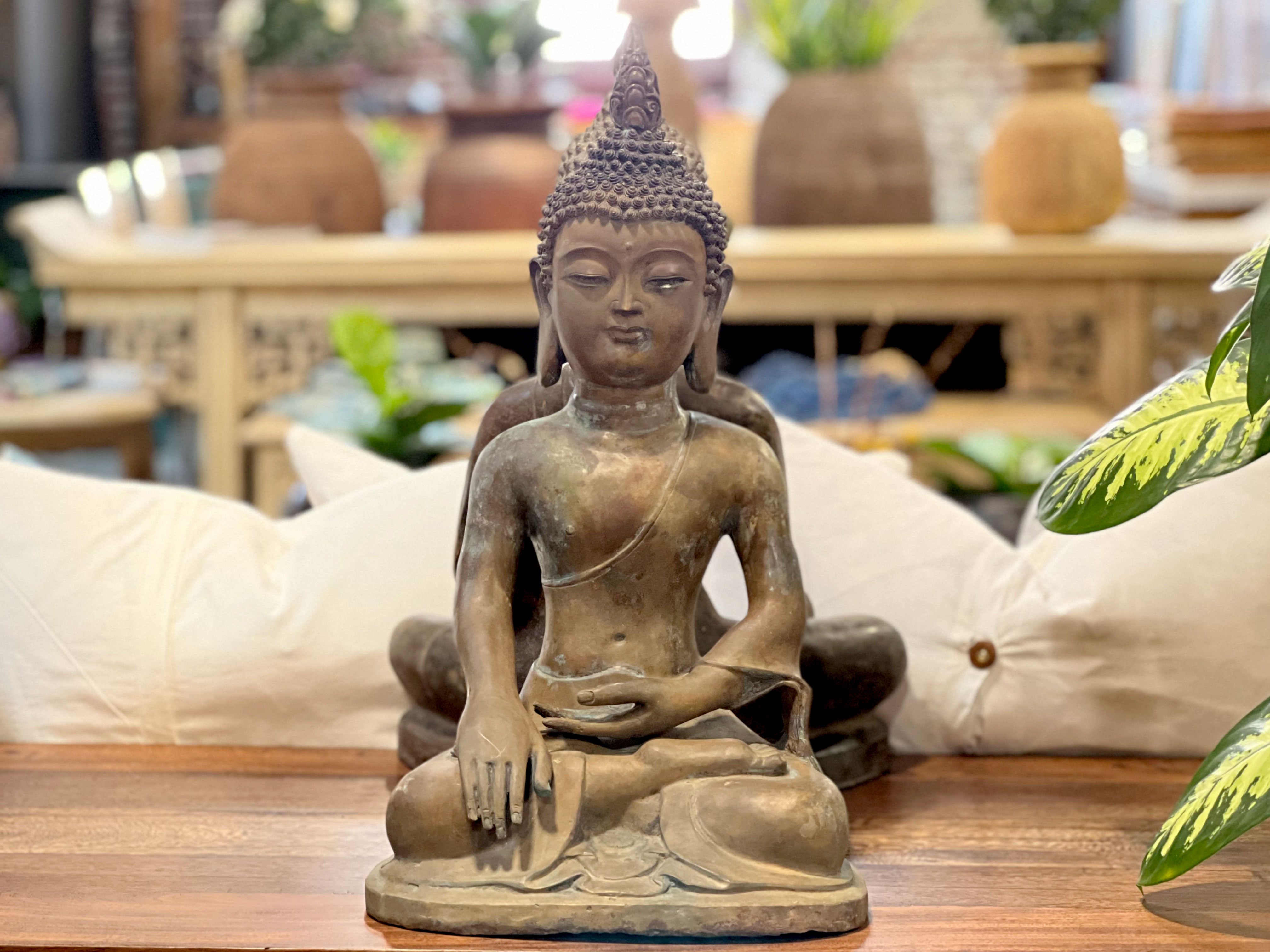 DE-COR | Ispirazione globale, Buddha di bronzo alto del sud-est asiatico (commercio)