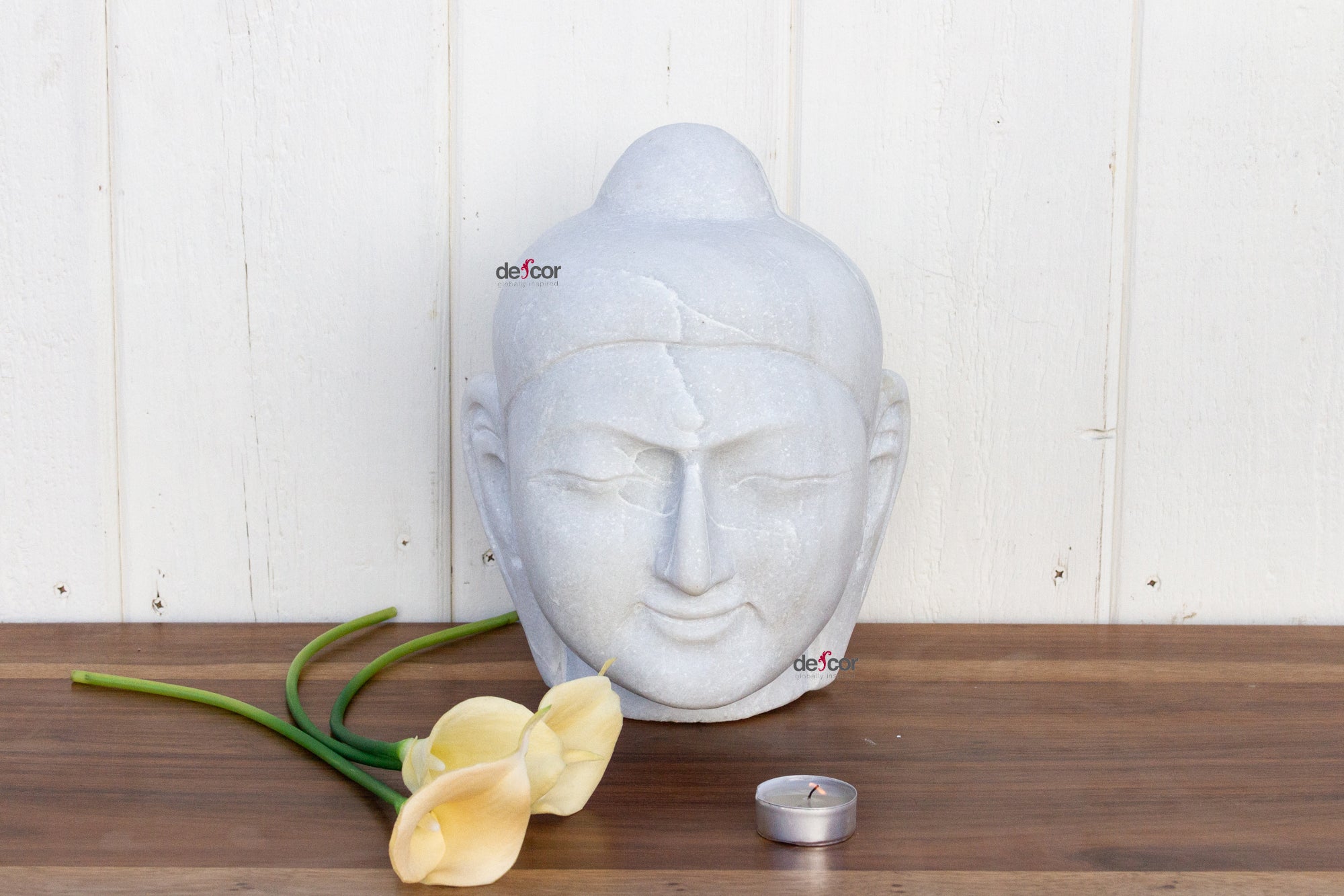DE-COR | Ispirazione globale, Buddha mediatore in marmo bianco puro