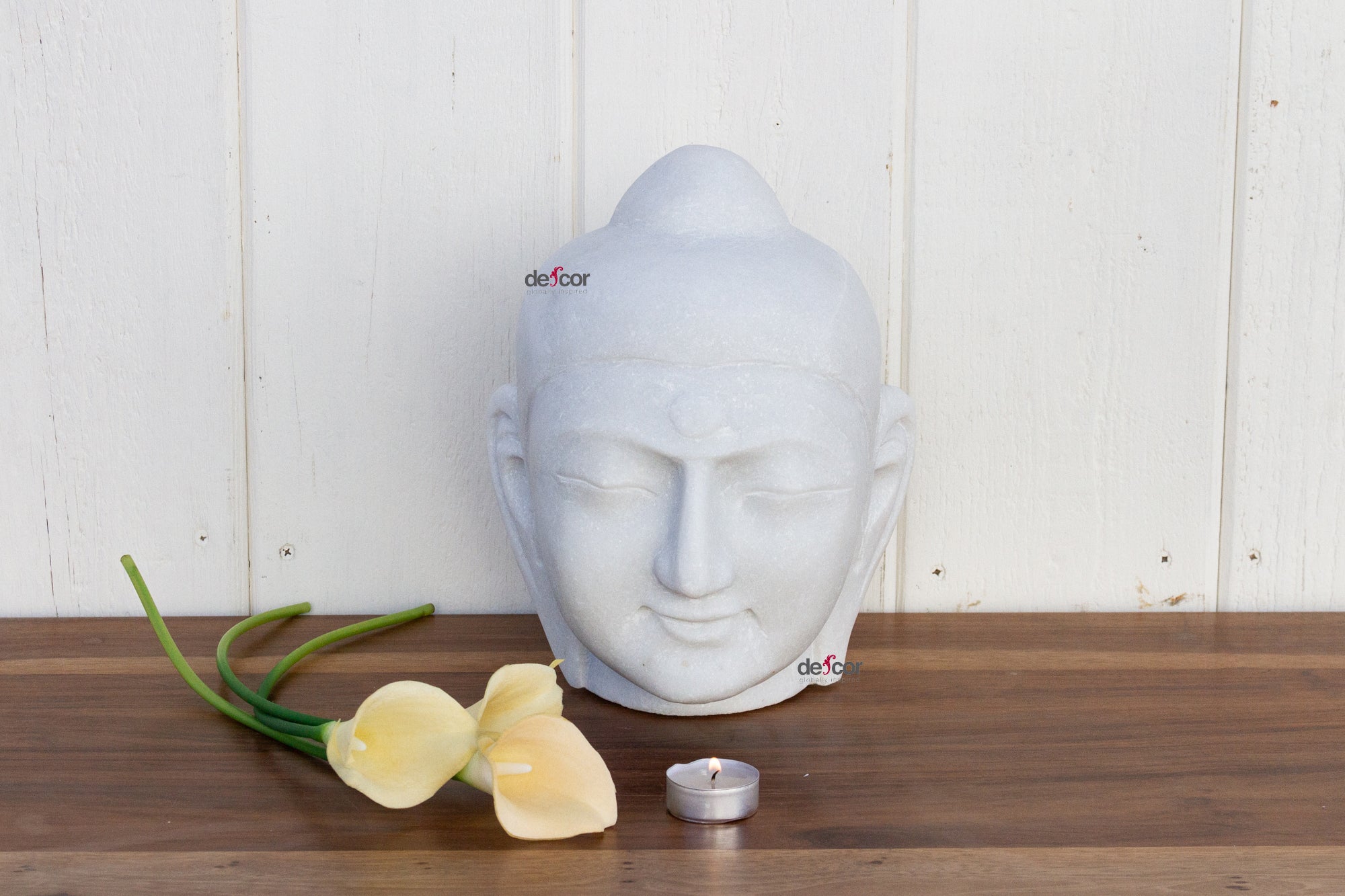 DE-COR | Ispirazione globale, Buddha sereno in marmo bianco (commercio)
