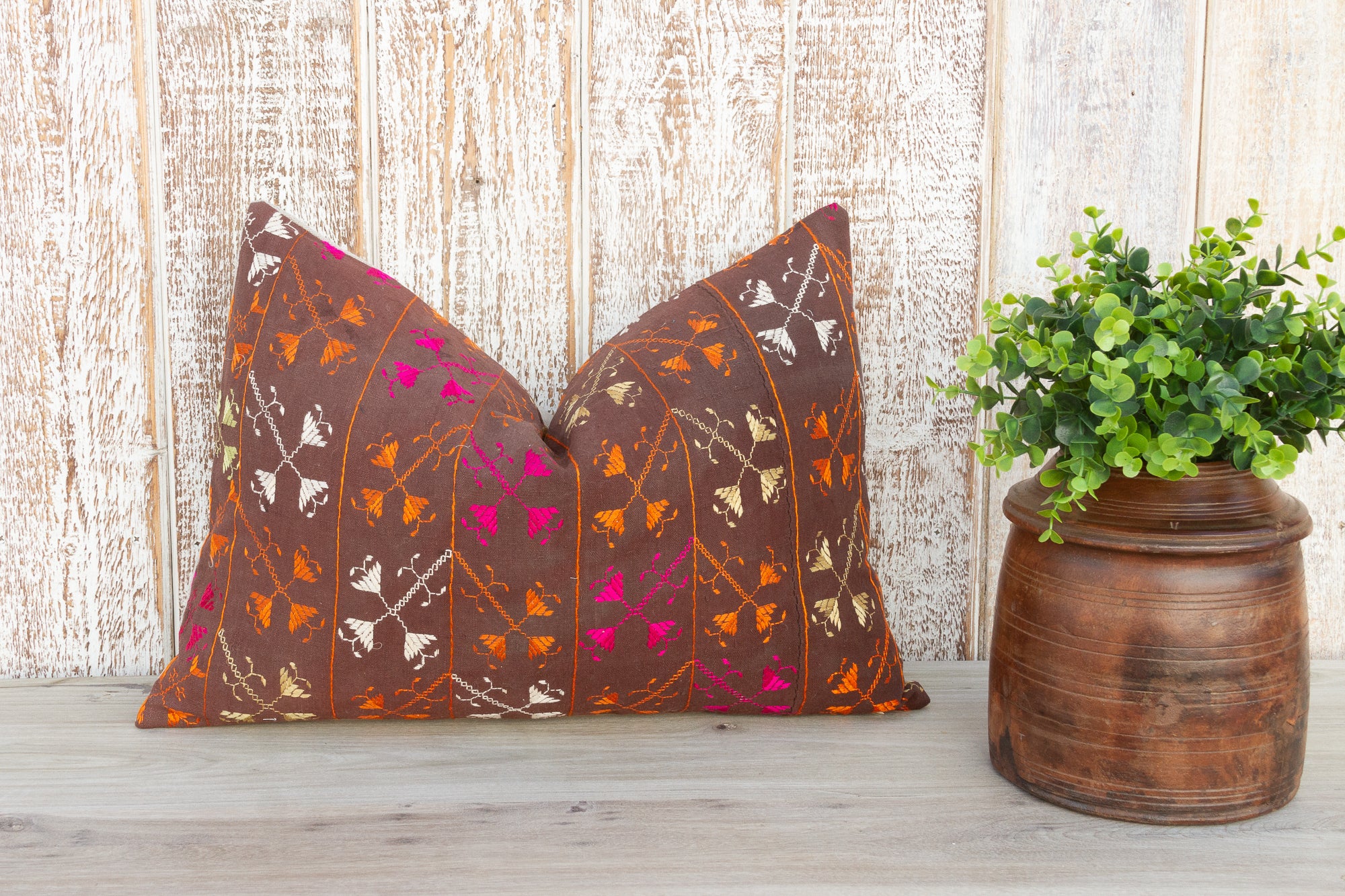 DE-COR | Ispirazione globale, Copri cuscino Shri Antique Indian Folk Lumbar Pillow