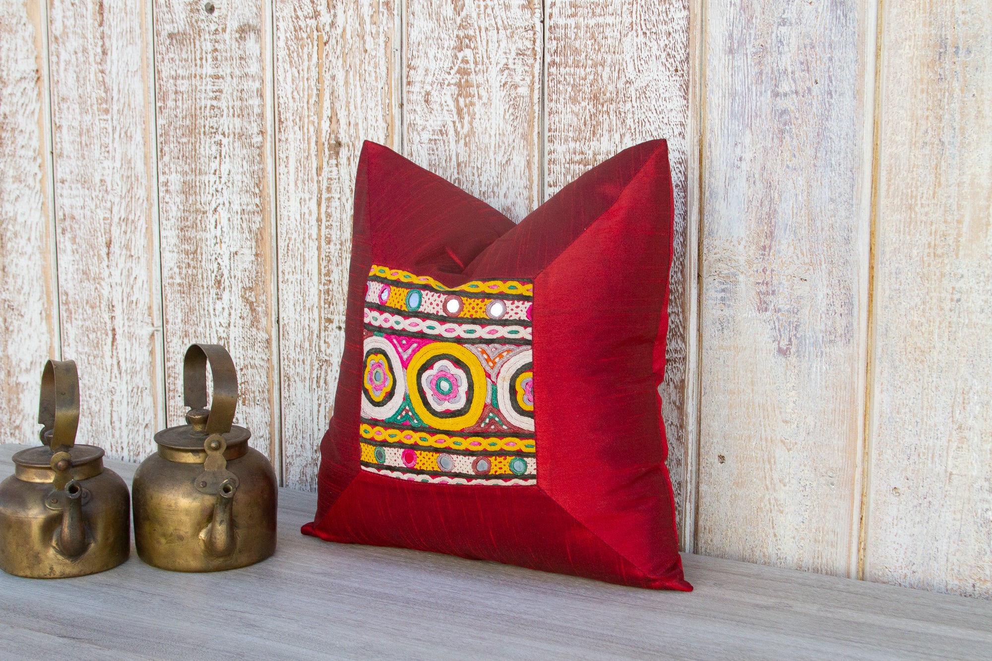 DE-COR | Ispirazione globale, Copricuscino decorativo in seta indiana Roja