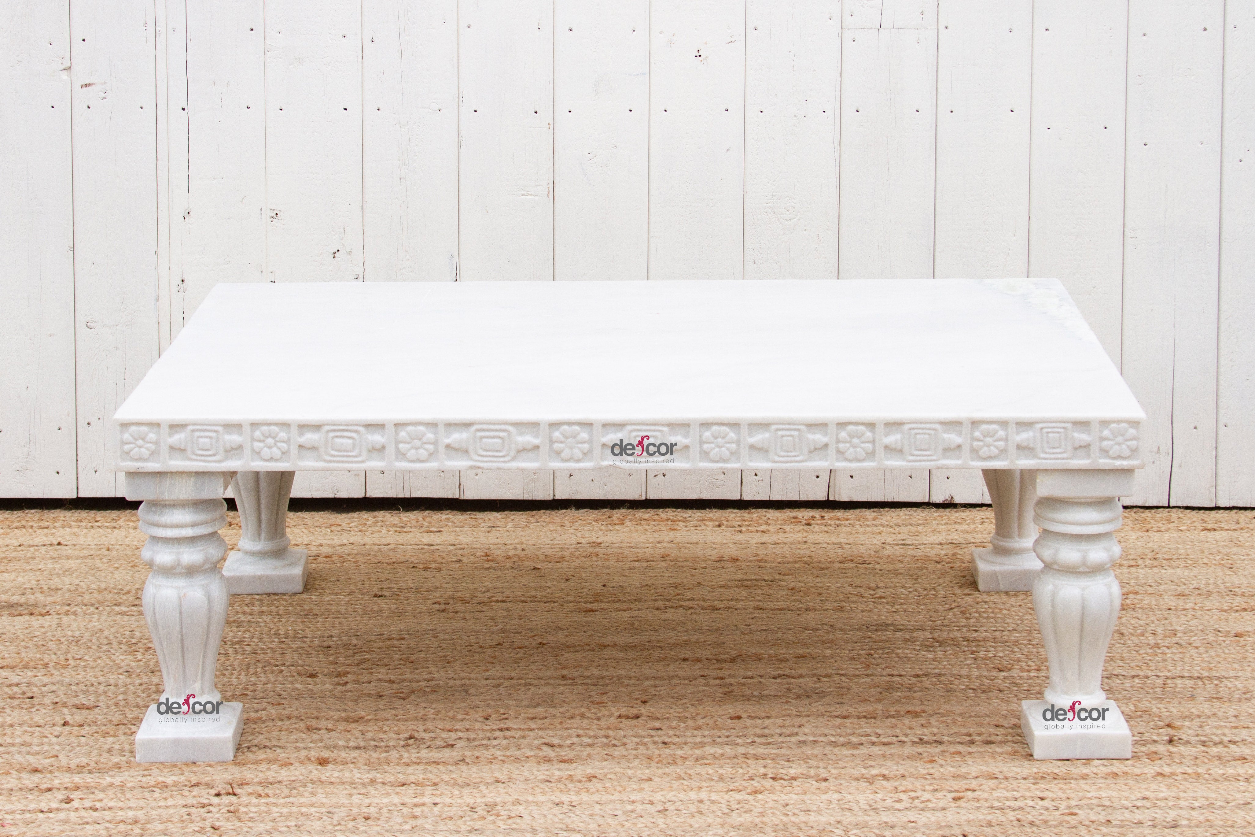 DE-COR | Ispirazione globale, Tavolino da caffè in marmo bianco reale
