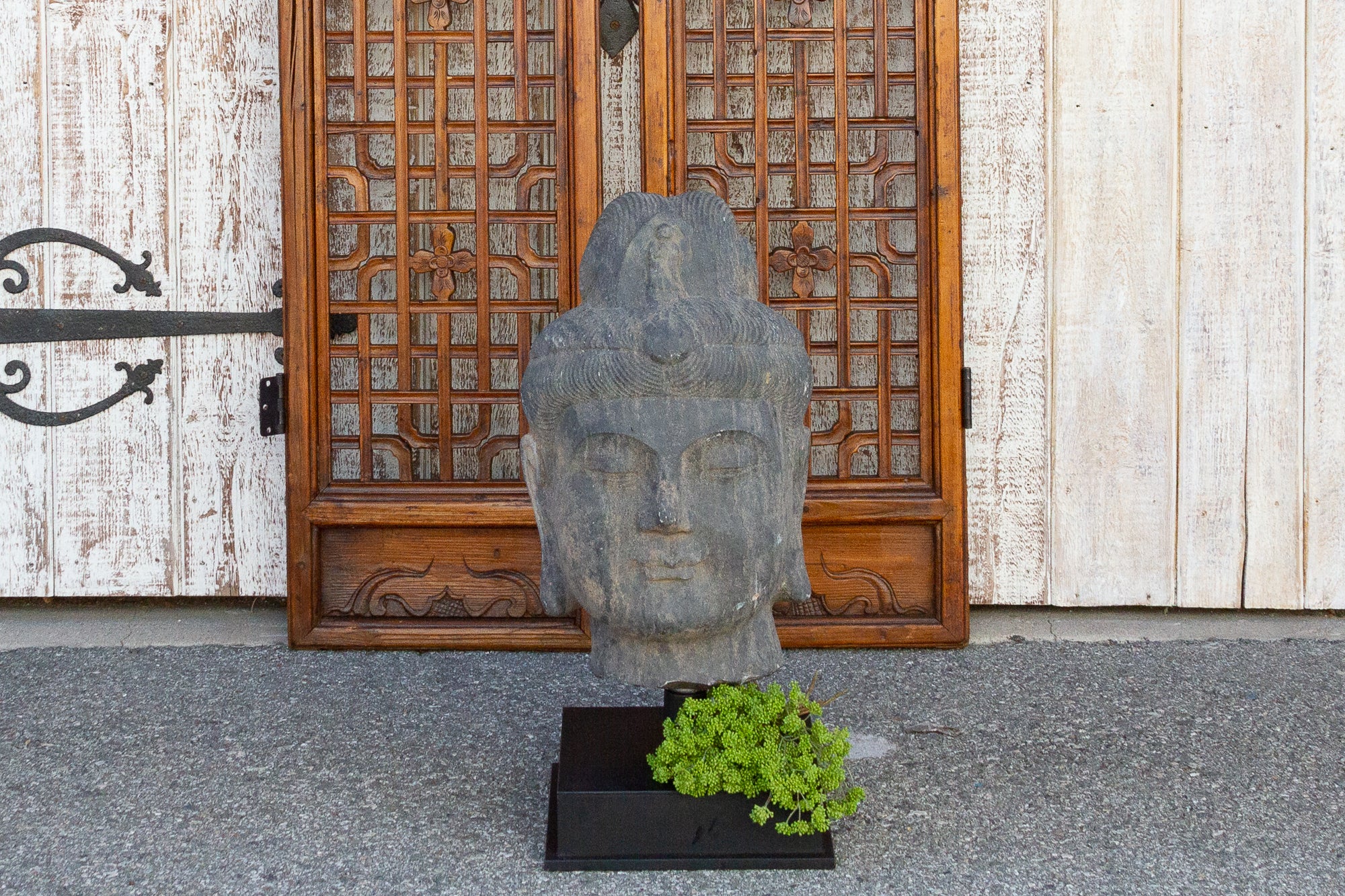DE-COR | Ispirazione globale, Testa di Buddha originale in pietra scolpita