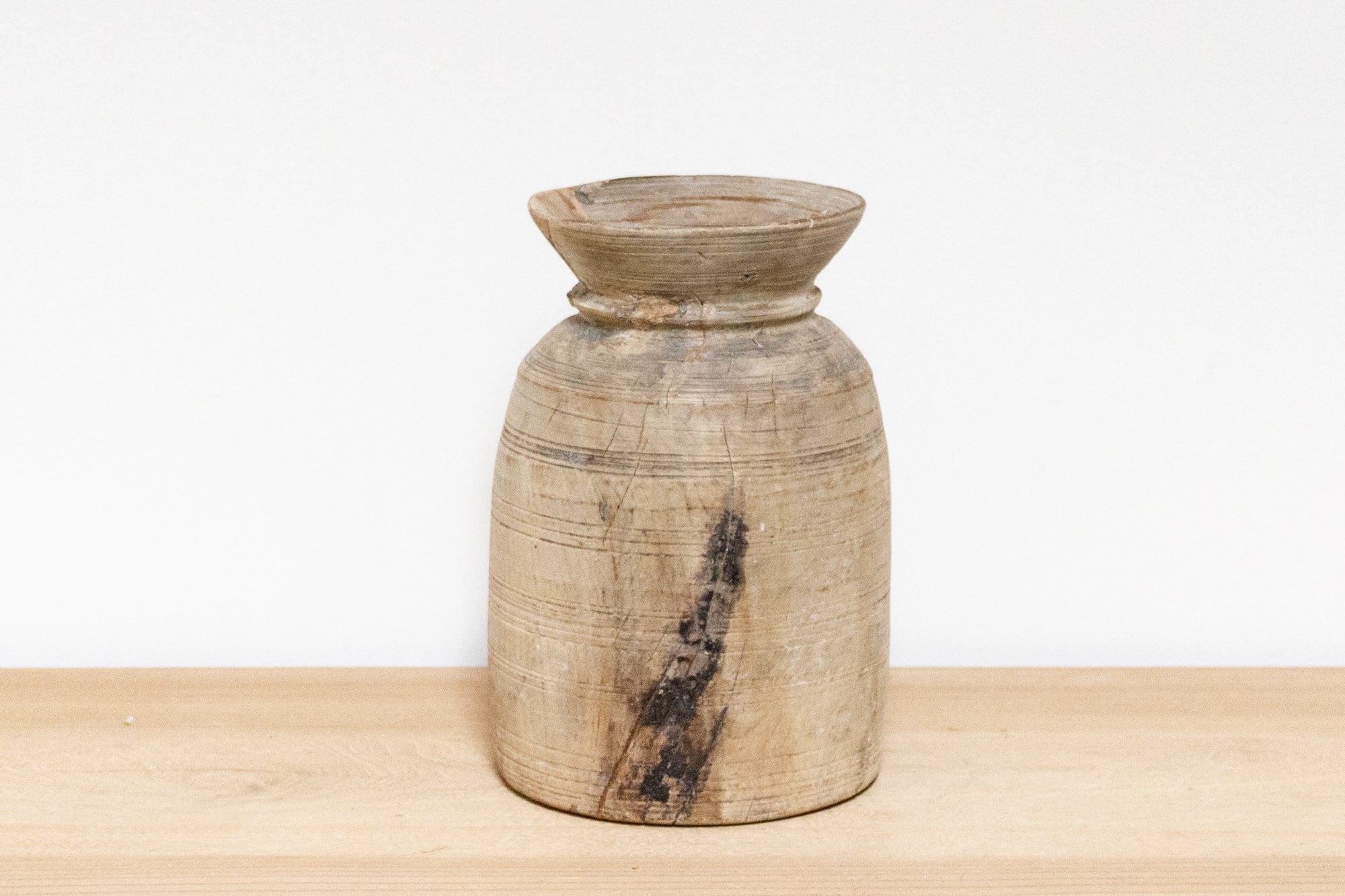 DE-COR | Ispirazione globale, Vaso tribale rustico in legno-Gagari