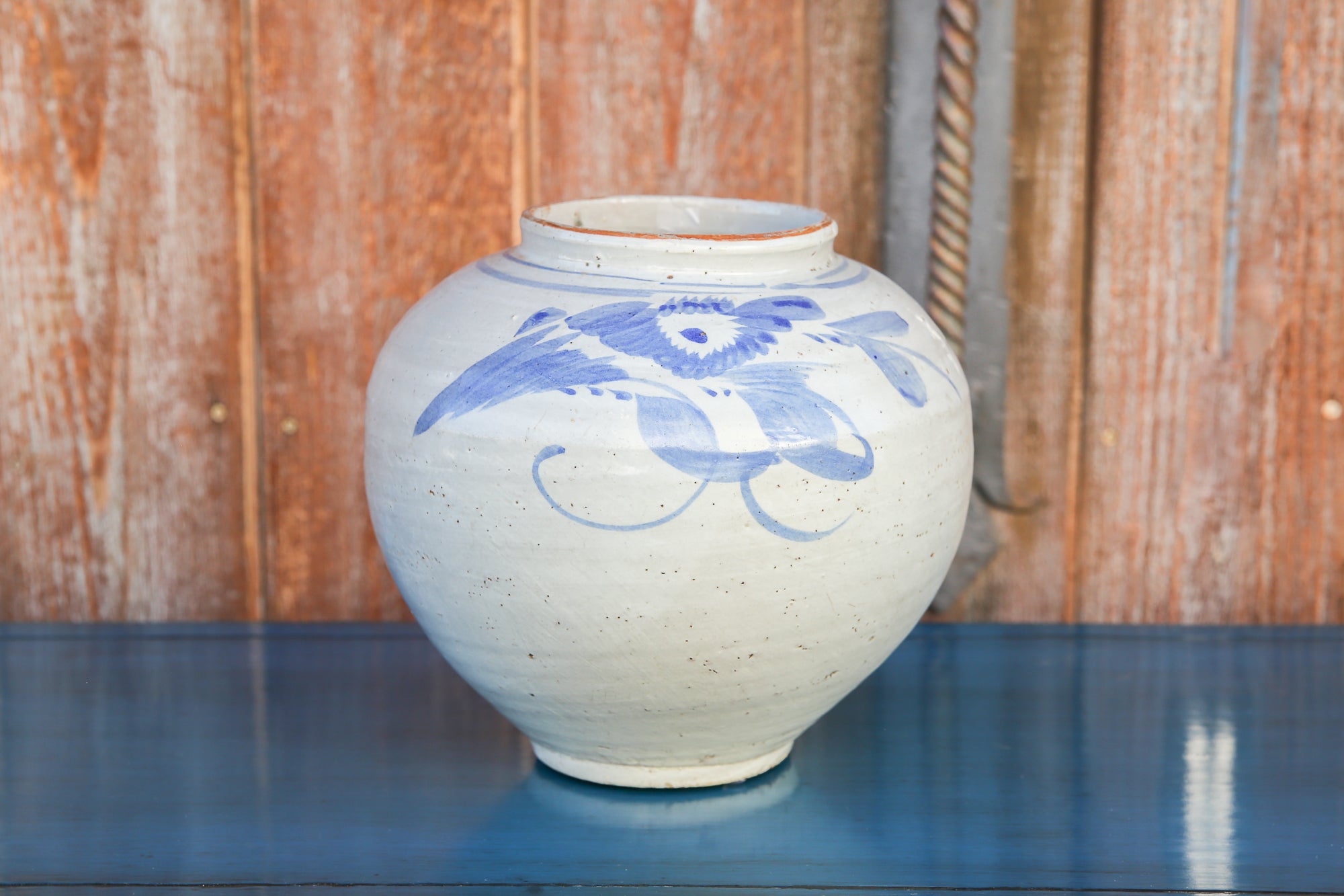 DE-COR | Ispirazione globale, Vaso vintage blu e bianco