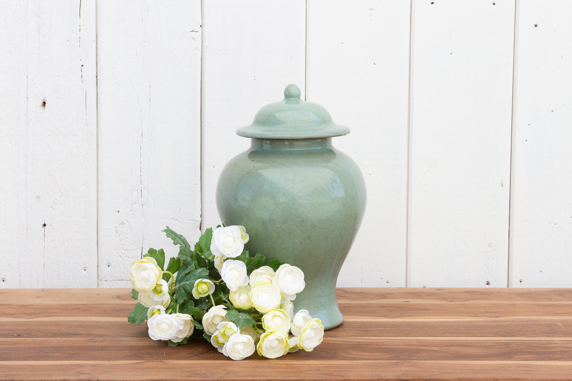 DE-COR | Ispirazione globale, Vaso vintage con smalto celadon craquelé